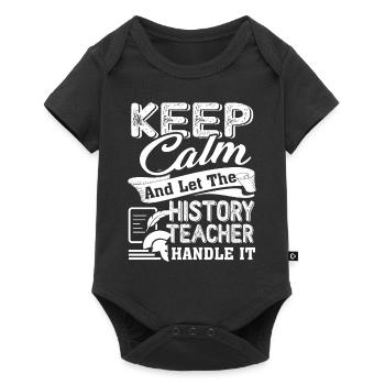 History Teacher Let The History Teacher Handle It - Baby Premium short-sleeve bodysuit - black - Front