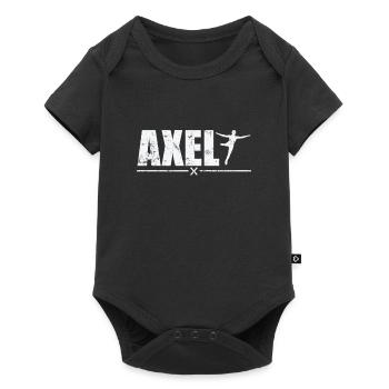 Axel Jump Figure Skating - Baby Premium short-sleeve bodysuit - black - Front