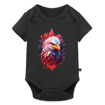 Aesthetic Eagle Freedom & Pride of Bird Design - Baby Premium short-sleeve bodysuit - black - Front