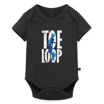 Patinage artistique Toeloop - Body à manches courtes Premium Bébé - noir - Devant