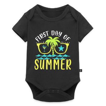 First day of summer - Baby Premium short-sleeve bodysuit - black - Front