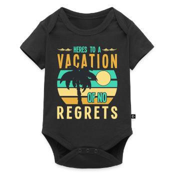 Pour des vacances sans regrets - Body à manches courtes Premium Bébé - noir - Devant
