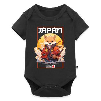 Asia Corki Japanese Samurai Samurai - Baby Premium short-sleeve bodysuit - black - Front