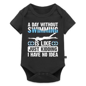 Flotteur de natation - Body à manches courtes Premium Bébé - noir - Devant