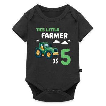 Cadeau 5 ans anniversaire garçon ou fille - Body à manches courtes Premium Bébé - noir - Devant