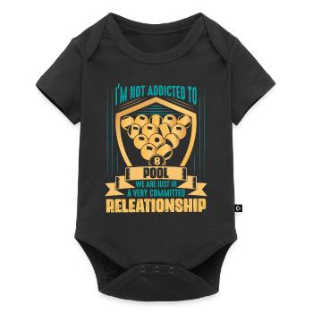 I'm Not Addicted To Pool Billiards Pool Billiard Pla - Baby Premium short-sleeve bodysuit - black - Front