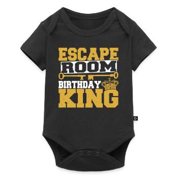 Hommes Mystery Challenge Escaped Room Birthday King P - Body à manches courtes Premium Bébé - noir - Devant