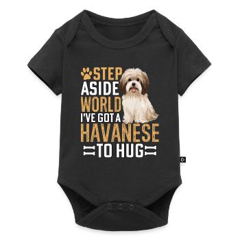 J’ai un bichon havanais dans mes bras - Body à manches courtes Premium Bébé - noir - Devant