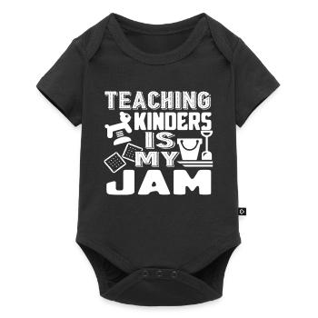 Kindergarten Teacher Teaching Kinders Is My Jam - Baby Premium short-sleeve bodysuit - black - Front