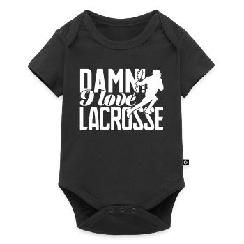 Lacrosse I Love Lacrosse - Baby Premium short-sleeve bodysuit - black - Front