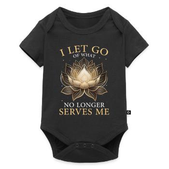 Mystical Lotus Zen Meditation Quote Yoga Hinduism - Baby Premium Kurzarmbody - Schwarz - Vorne