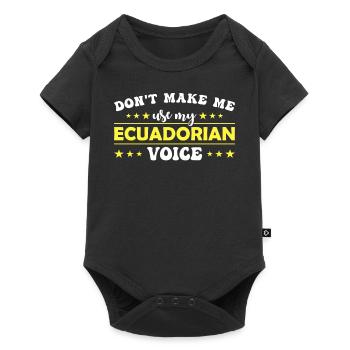 Ne me forcez pas à donner mon équatorien - Body à manches courtes Premium Bébé - noir - Devant