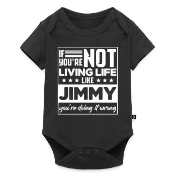 Jimmy Funny Saying - Baby Premium short-sleeve bodysuit - black - Front