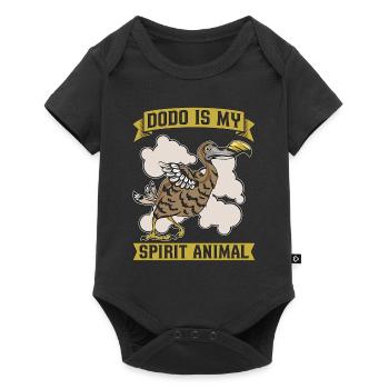 Dodo Bird Dodo est mon Animal Bird Watching - Body à manches courtes Premium Bébé - noir - Devant
