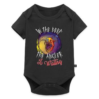 Monkfish Deep Sea Creature Abyssal Horror Bio - Baby Premium short-sleeve bodysuit - black - Front