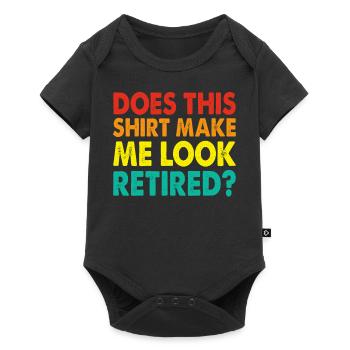 Pensioner pension - Baby Premium short-sleeve bodysuit - black - Front