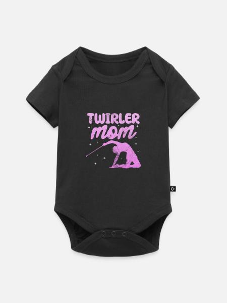 Baton Twirling - Baby Premium Kurzarmbody - Schwarz