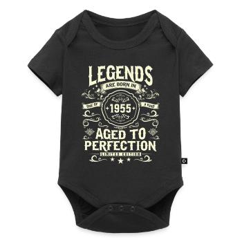 Vintage Gift 1955 | 68 years old - Baby Premium short-sleeve bodysuit - black - Front