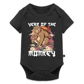 Year of the Monkey Lunar New Year Chinese - Baby Premium short-sleeve bodysuit - black - Front