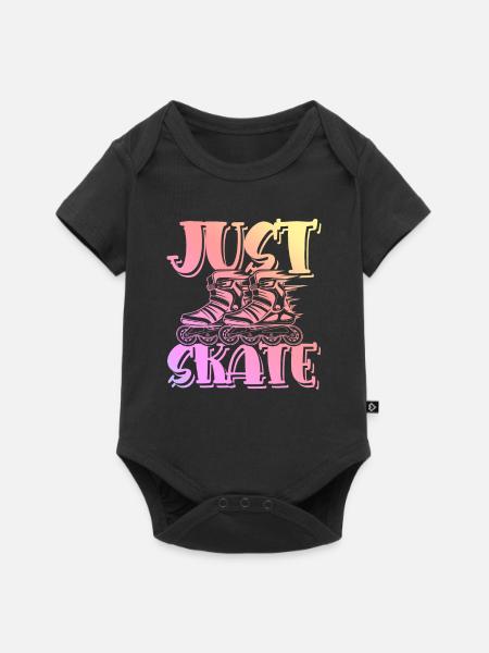 skate skaten - Baby Premium Kurzarmbody - Schwarz