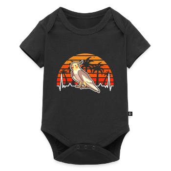 Budgie Welli Parakeet Heartbeat - Baby Premium short-sleeve bodysuit - black - Front