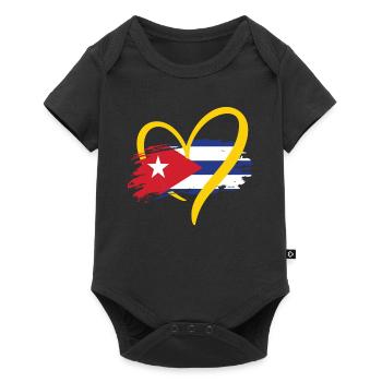 Cuba Havana Heart Cuba Holidays - Baby Premium short-sleeve bodysuit - black - Front