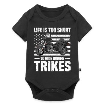 Trike - Baby Premium Kurzarmbody - Schwarz - Vorne