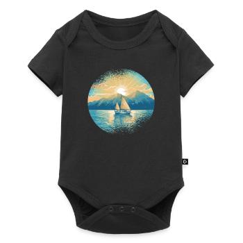 Sailboat Sailing Ship Sailing Yacht Vintage Sailing - Baby Premium short-sleeve bodysuit - black - Front