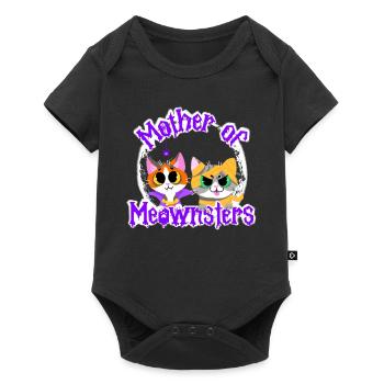 Mother of Meownsters Cute Cats Halloween Costume - Baby Premium short-sleeve bodysuit - black - Front