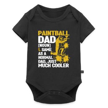 Paintball Dad Définition Drôle de papa de paintball - Body à manches courtes Premium Bébé - noir - Devant