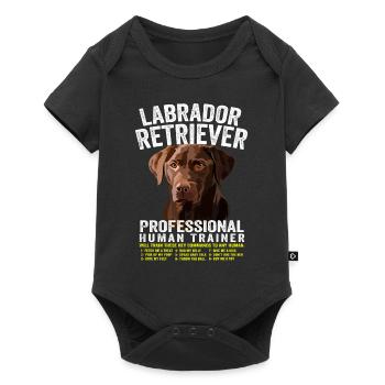 Labrador Retriever Professional Human Trainer - Baby Premium short-sleeve bodysuit - black - Front