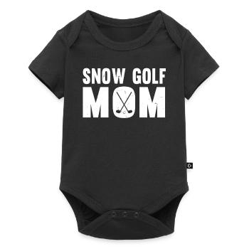 Snow Golfer Mom Outfit Women - Baby Premium short-sleeve bodysuit - black - Front