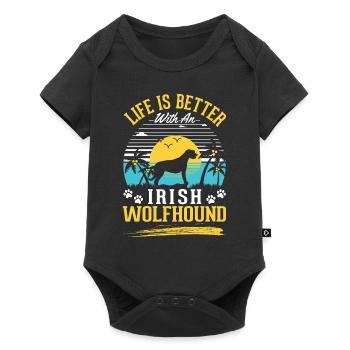 Irischer Wolfshund Irish Wolfhound - Body à manches courtes Premium Bébé - noir - Devant