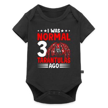 J’étais normal devant 3 tarentules tarentules - Body à manches courtes Premium Bébé - noir - Devant