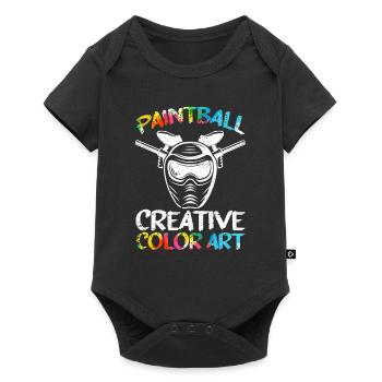 Paintball Creative Paint Color Art Airsoft Paint - Body à manches courtes Premium Bébé - noir - Devant