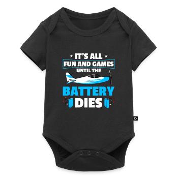 RC Airplane RC Airplane - Baby Premium short-sleeve bodysuit - black - Front