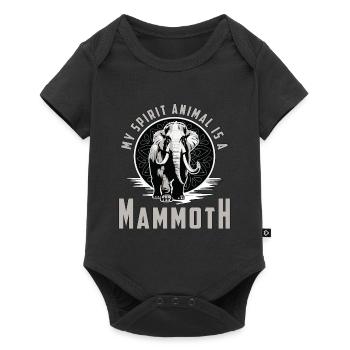 Mammouth laineux Mon animal spirituel est un animal préhistorique - Body à manches courtes Premium Bébé - noir - Devant