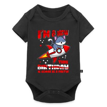 8e anniversaire 8 ans Cadeau Idée Cadeau Cadeau - Body à manches courtes Premium Bébé - noir - Devant