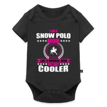 Snow Polo Mama Gift Women - Baby Premium short-sleeve bodysuit - black - Front