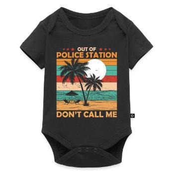 Police Officer Retired Policeman Pension - Baby Premium short-sleeve bodysuit - black - Front