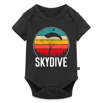 Skydive skydiving - Baby Premium short-sleeve bodysuit - black - Front
