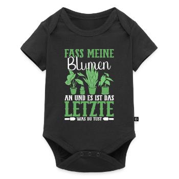 Landschaftsgärtner Gartenarbeit Gartenliebhaber - Baby Premium Kurzarmbody - Schwarz - Vorne