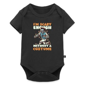Football Halloween Scary Enough Without Costume - Baby Premium short-sleeve bodysuit - black - Front