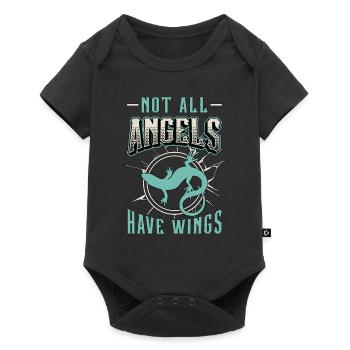 Scinques Tous les anges n’ont pas d’ailes Animaux exotiques - Body à manches courtes Premium Bébé - noir - Devant