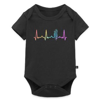 Maïs Épi de maïs Cultivateur - Body à manches courtes Premium Bébé - noir - Devant
