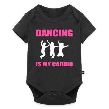 Dancing Is My Cardio Hip -Hop -Tänzer - Baby Premium Kurzarmbody - Schwarz - Vorne
