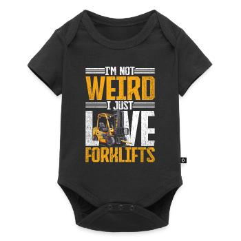 Forklift Driver Forklift Driver Love Forklifts - Baby Premium short-sleeve bodysuit - black - Front
