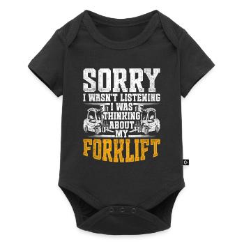 Forklift driver Forklift driver - Baby Premium short-sleeve bodysuit - black - Front