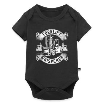Staplerfahrer Forklift Whisperer - Baby Premium short-sleeve bodysuit - black - Front