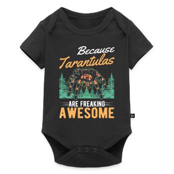 Because Tarantulas are freaking awesome Tarantel - Baby Premium Kurzarmbody - Schwarz - Vorne